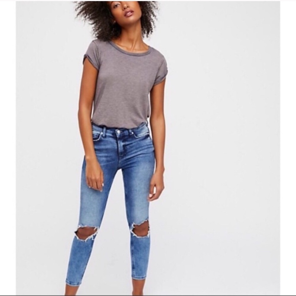Free People Busted Knee Jeans